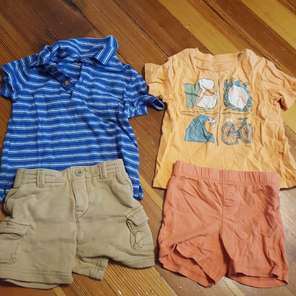 Baby Gap tops and shorts